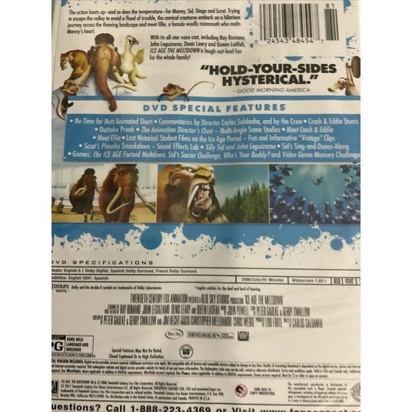 Ice Age: The Meltdown (DVD) BRAND NEW Sealed 2006 - Picture 4 of 5